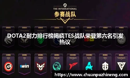 DOTA2耐力排行榜揭晓TES战队荣登第六名引发热议